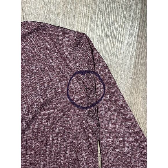 Vineyard Vines Men's Herringbone Half Zip Pullover Crimson X-Small Small Hole - Picture 5 of 7